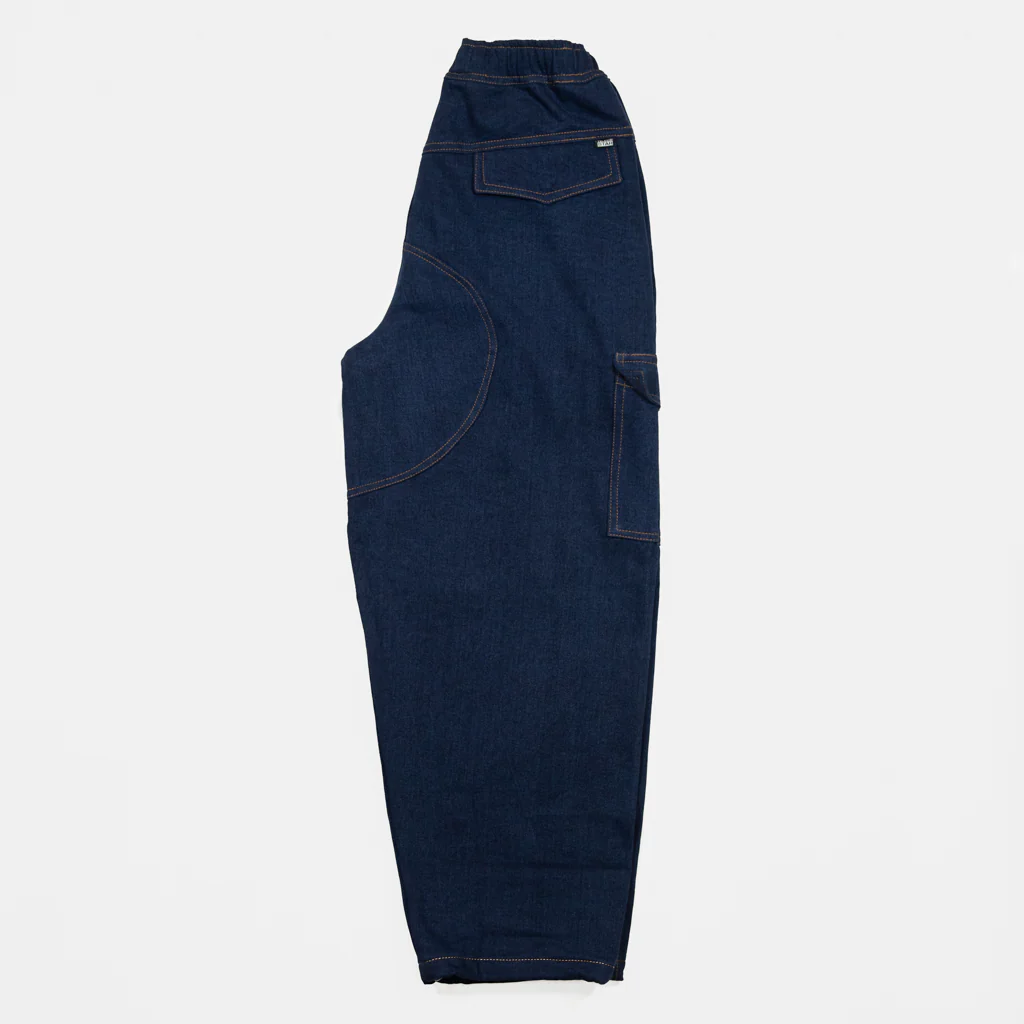 Televisi Star - TJ Rogers Cargo Trousers - Blue Denim - Image 3