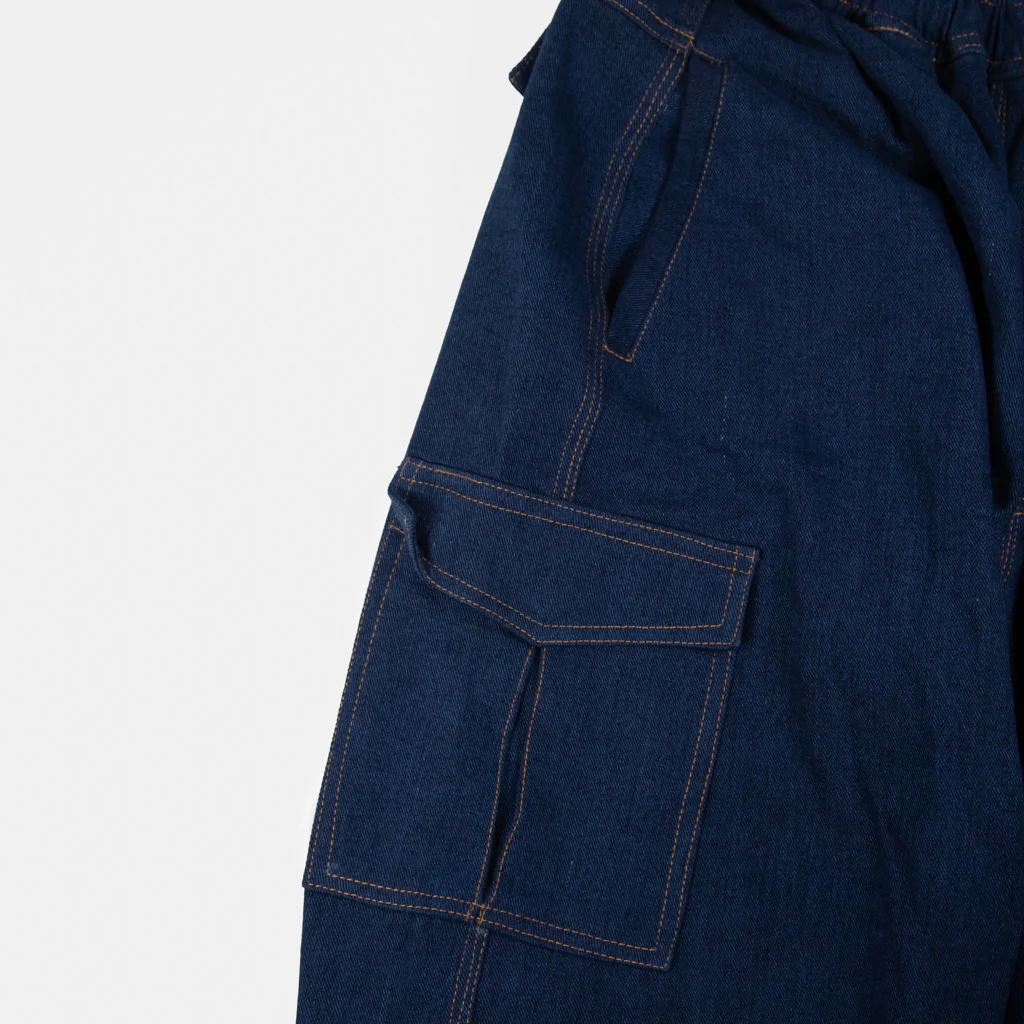 Televisi Star - TJ Rogers Cargo Trousers - Blue Denim - Image 6