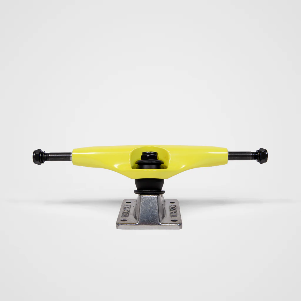 Tensor Trucks - (Pair) 5.25 Tensor Alloys Skateboard Trucks - Safety Yellow / Raw - Image 3