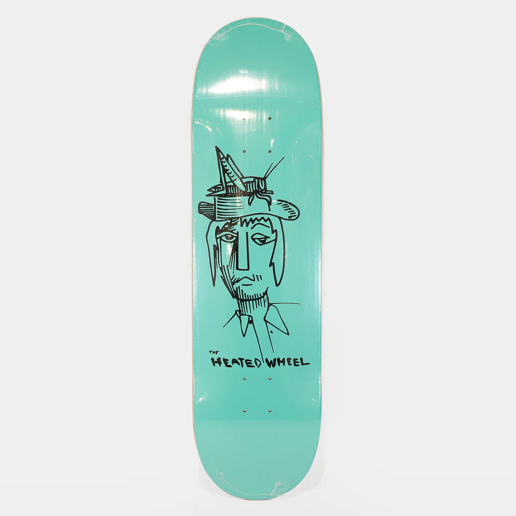 The Heated Wheel - 8.38" Grasshopper Guy Skateboard Deck