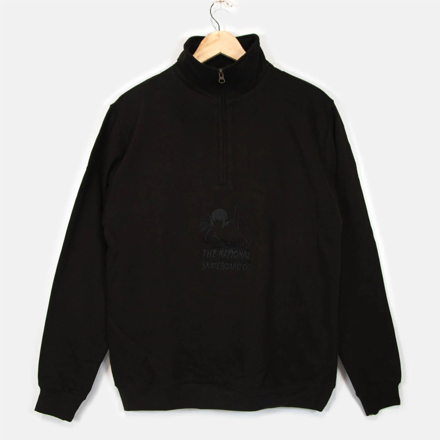 The National Skateboard Co. - Ethereal Quarter Zip - Black