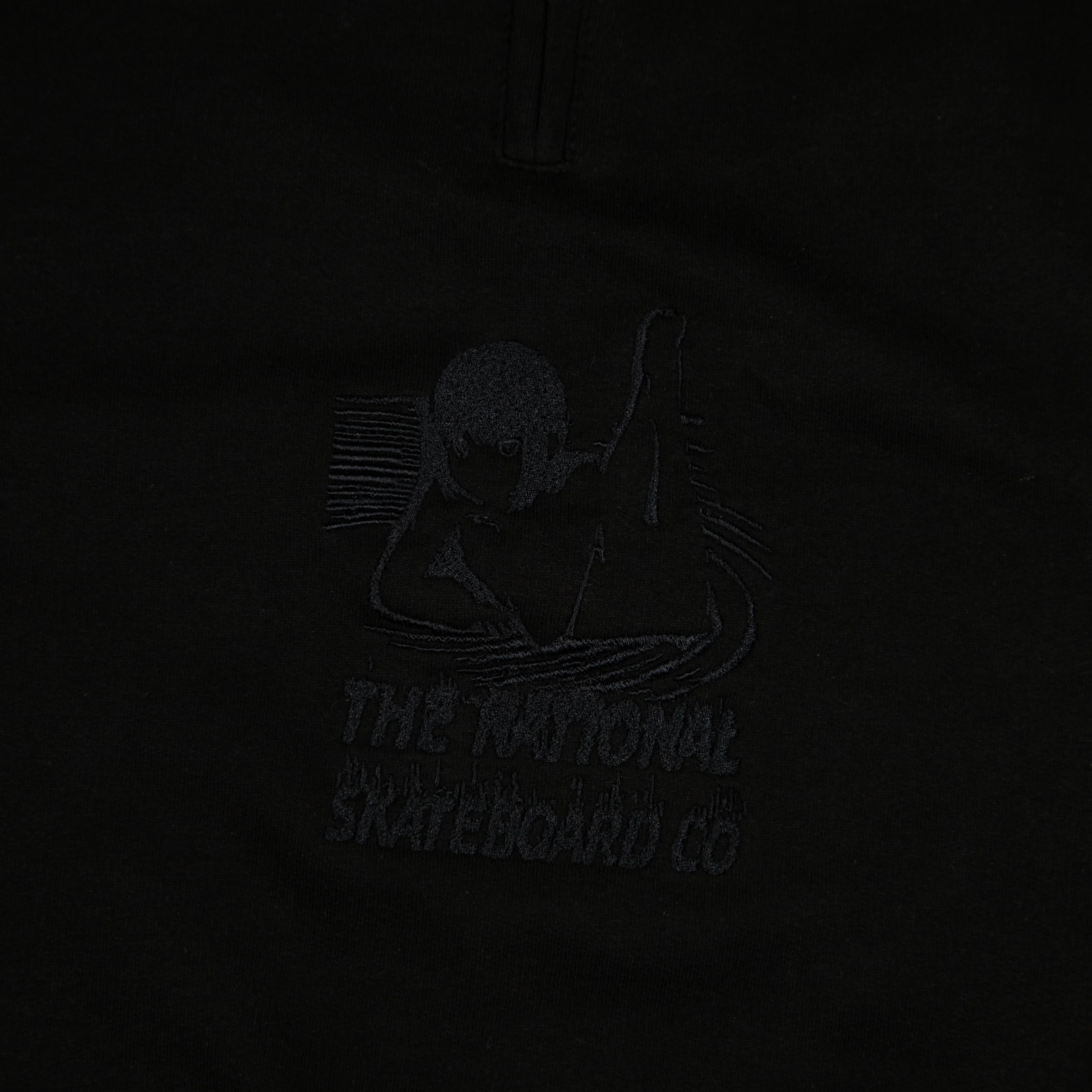 The National Skateboard Co. - Ethereal Quarter Zip - Black - Image 2