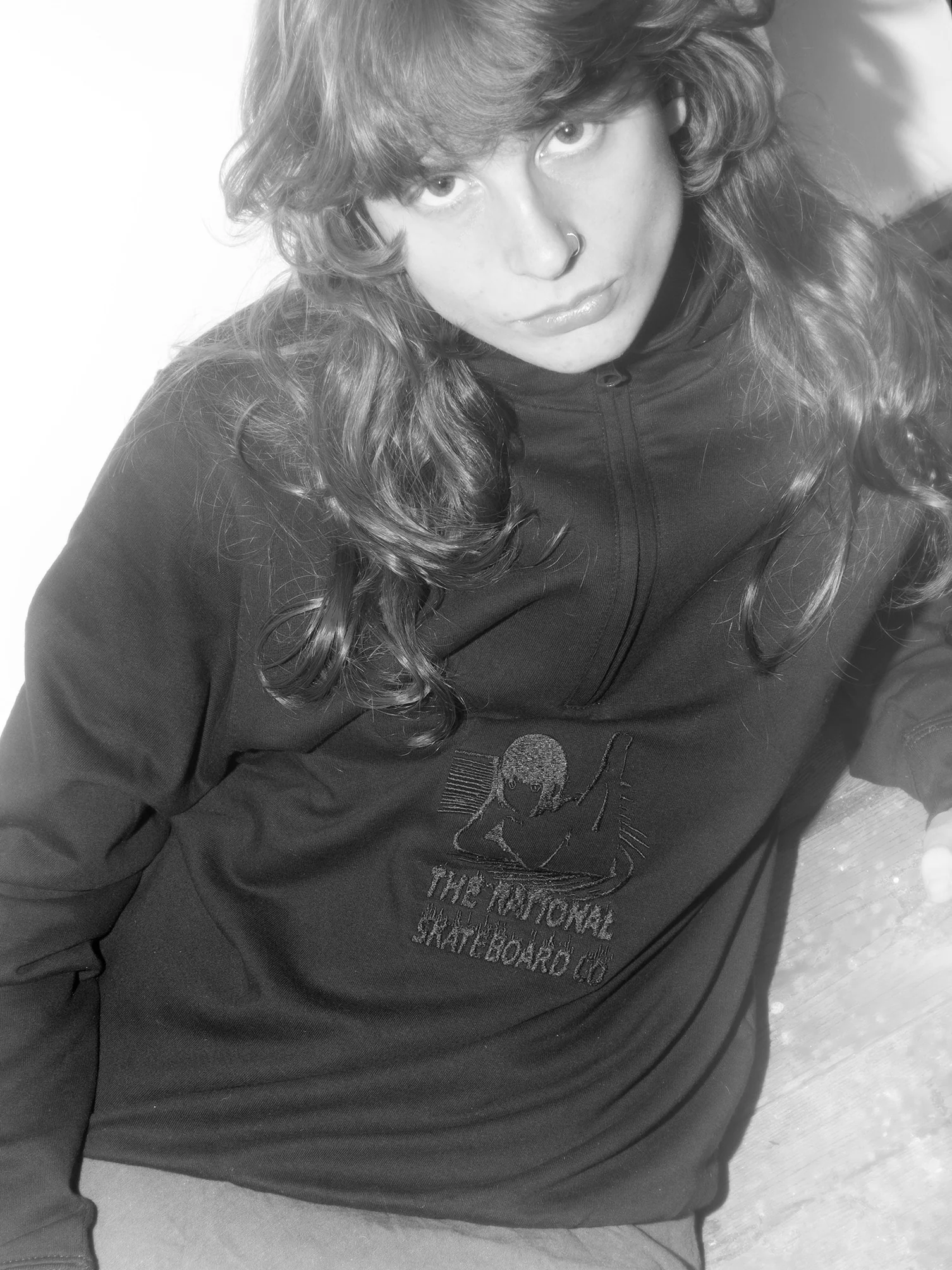 The National Skateboard Co. - Ethereal Quarter Zip - Black - Image 3