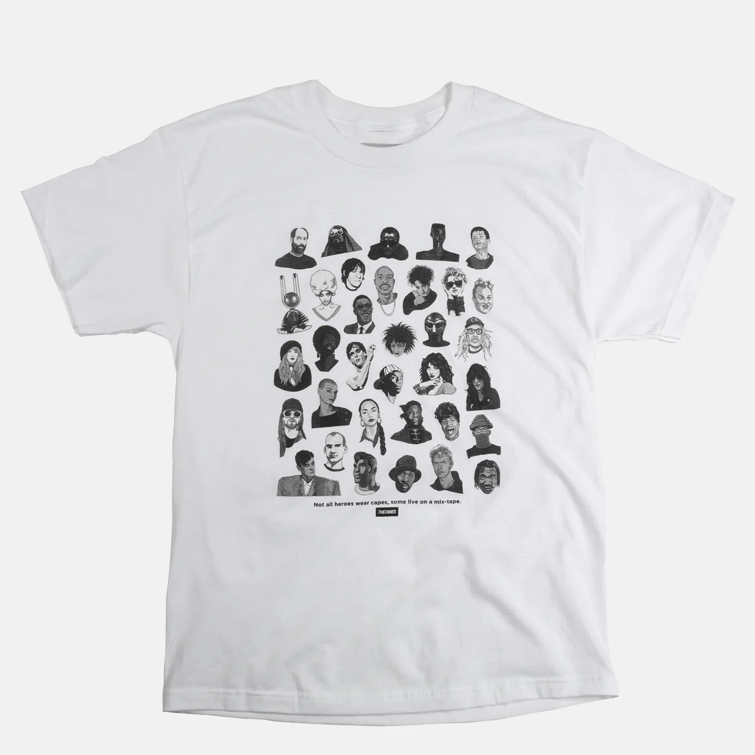 Theories Of Atlantis - Mixtape T-Shirt -  White