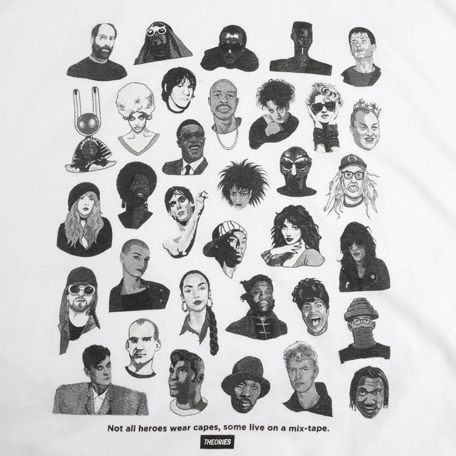 Theories Of Atlantis - Mixtape T-Shirt -  White - Image 2