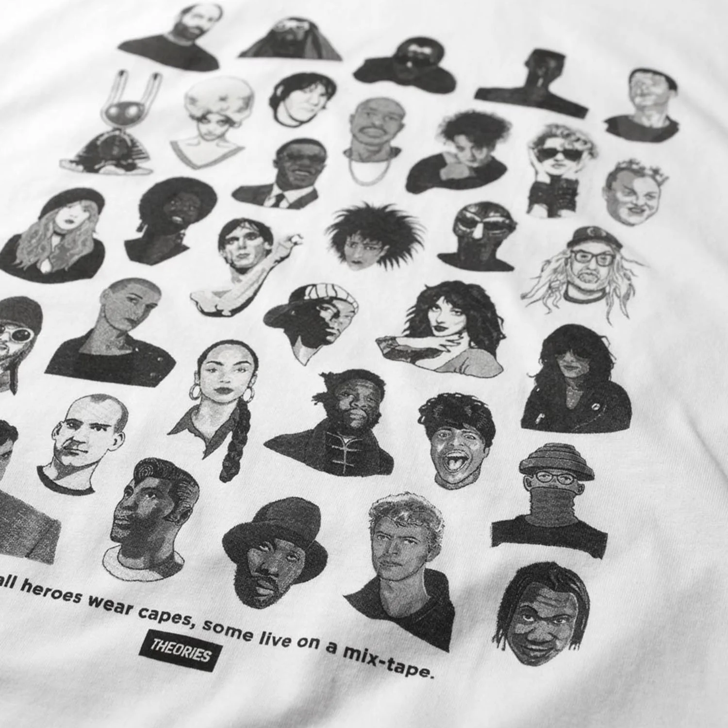 Theories Of Atlantis - Mixtape T-Shirt -  White - Image 3