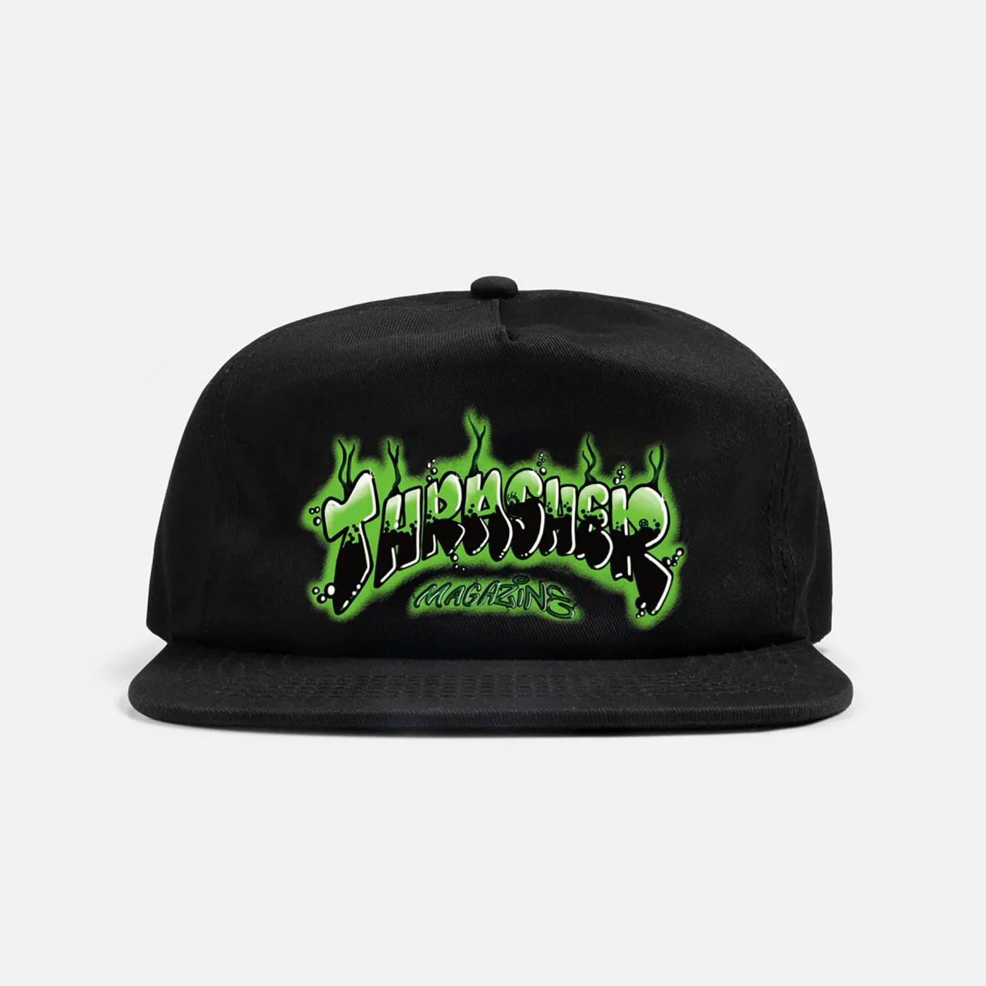Thrasher Magazine - Airbrush Snapback Cap - Black