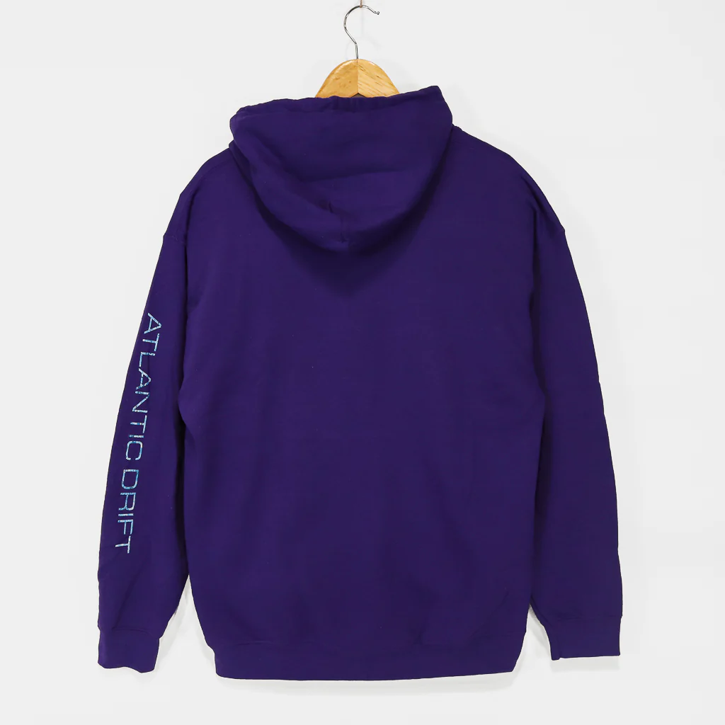 Thrasher Magazine - Atlantic Drift Pullover Hooded Sweatshirt - Purple - Image 4