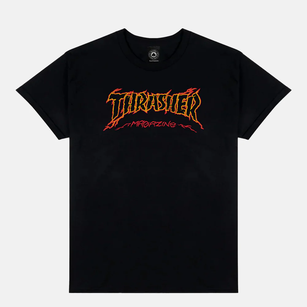 Thrasher Magazine - Cracked T-Shirt - Black