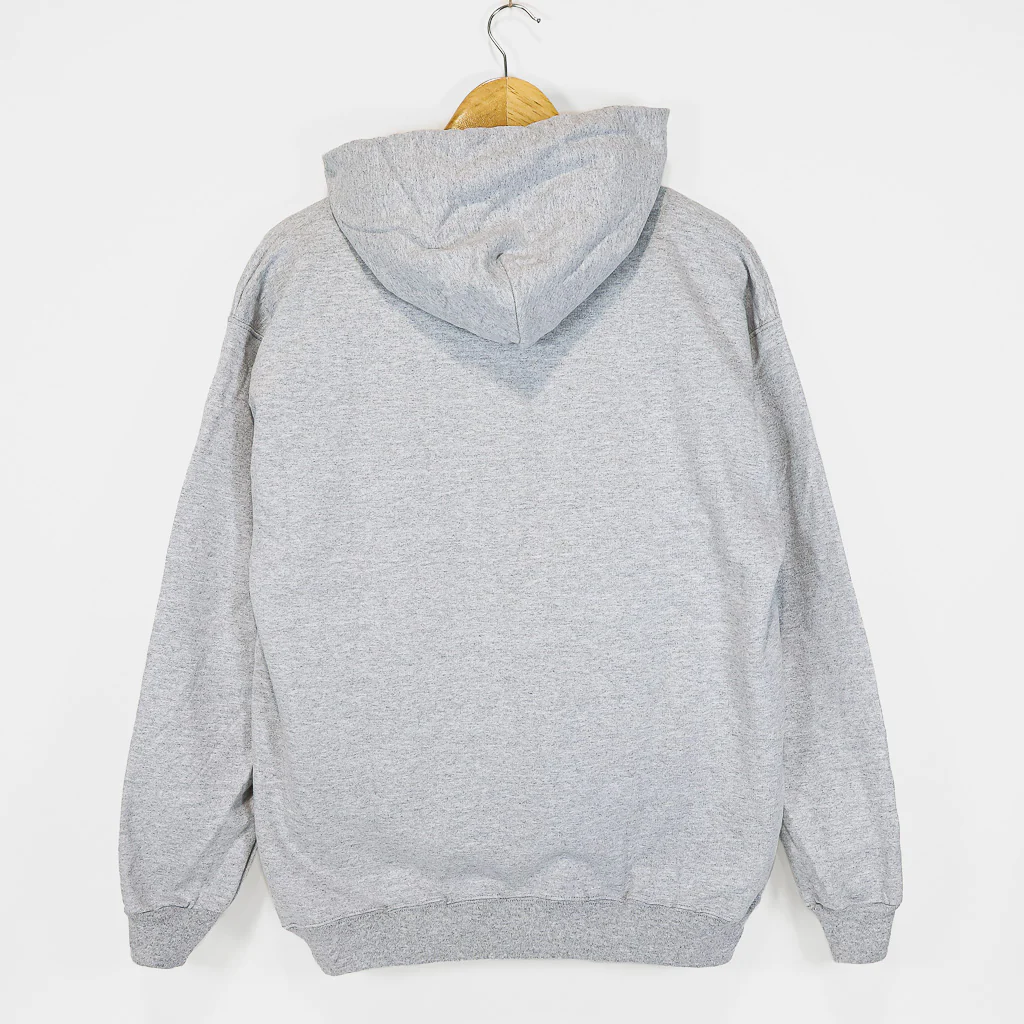 Thrasher Magazine - Flame Logo Pullover Hooded Sweatshirt - Heather Grey - Image 3