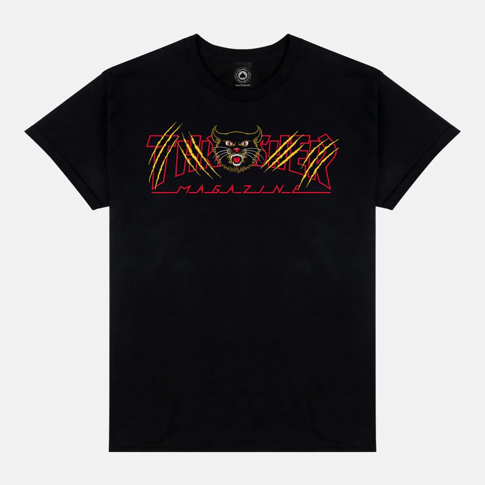 Thrasher Magazine - Gato T-Shirt - Black