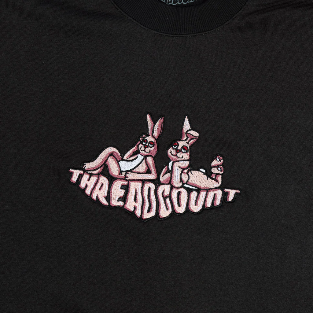 Threadcount - Rabbit Crewneck Sweatshirt - Coal - Image 2
