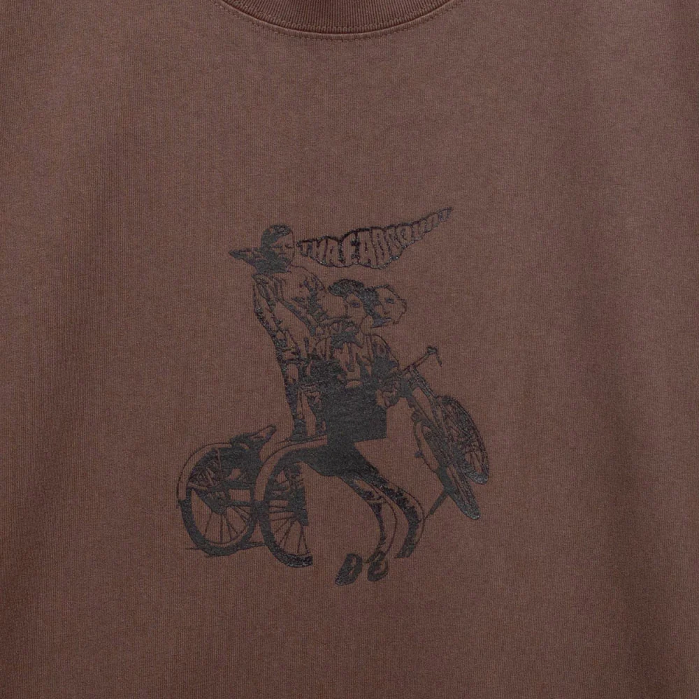 Threadcount - Grandad T-Shirt - Brown - Image 2