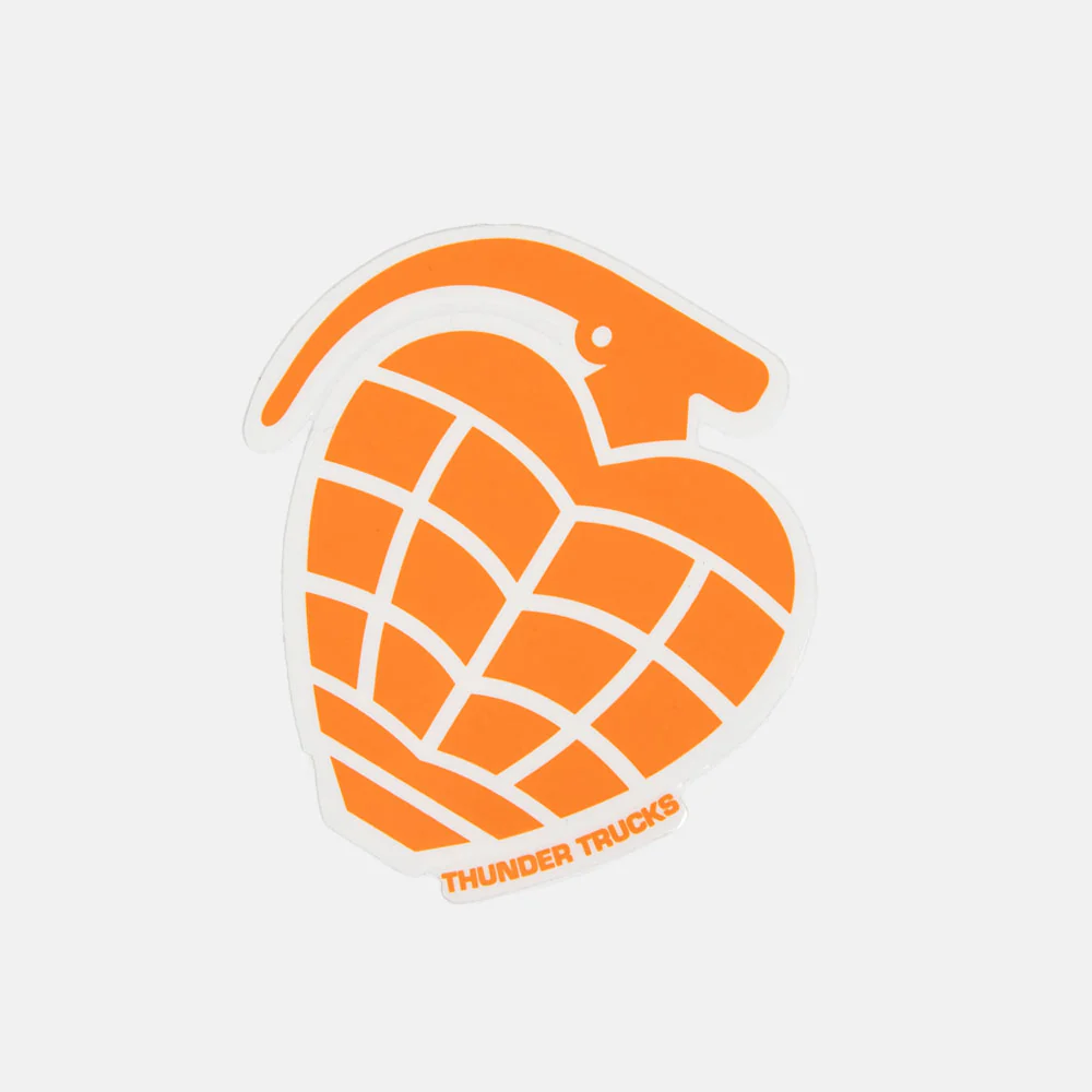 Thunder Trucks - 4" Grenade Sticker - Orange / White