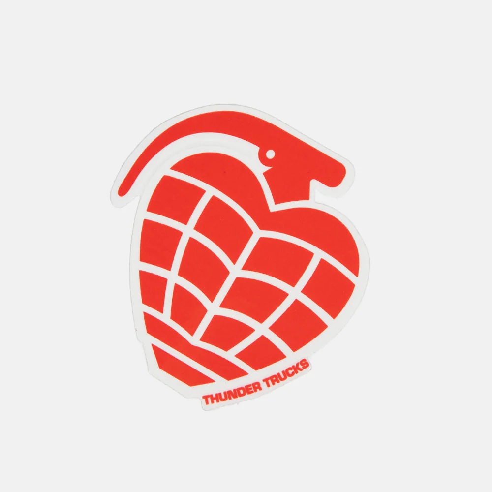 Thunder Trucks - 4" Grenade Sticker - Red / White