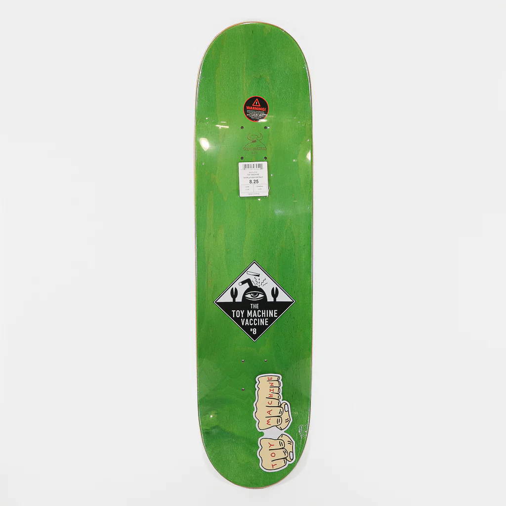 Toy Machine - 8.25" Ed Templeton Portrait Skateboard Deck - Image 2