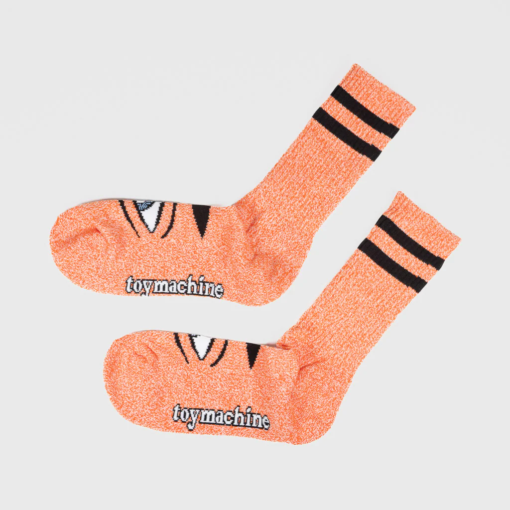 Toy Machine - Sect Eye Socks - Heather Orange - Image 2