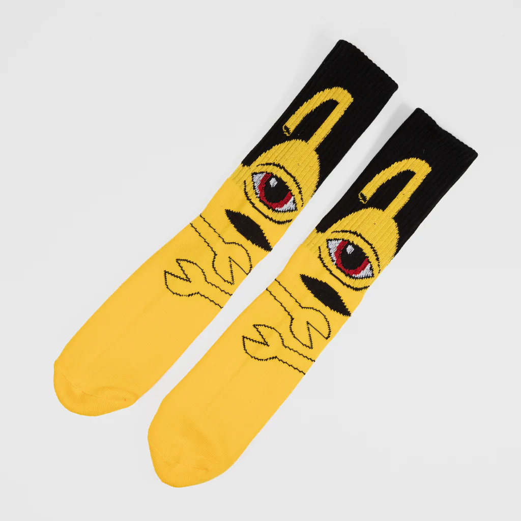 Toy Machine - Sect Hug Socks - Yellow / Black