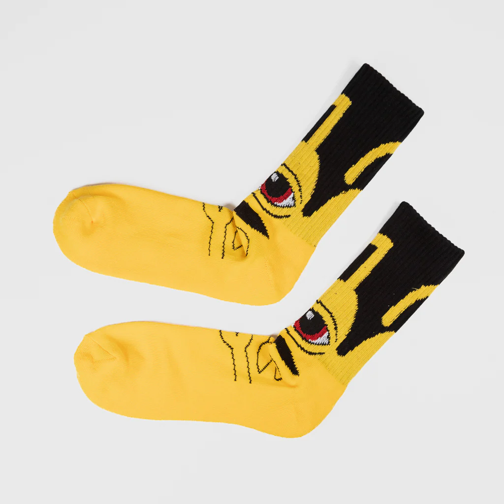 Toy Machine - Sect Hug Socks - Yellow / Black - Image 2