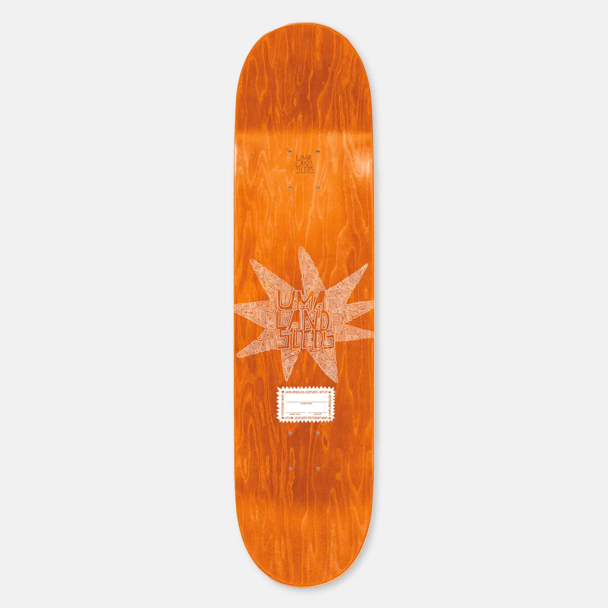 Uma Landsleds - 8.25" Maite Streams Skateboard Deck - Image 2