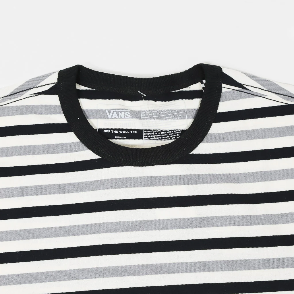 Vans - Gilbert Crockett Off The Wall Striped T-Shirt - Frost Grey - Image 2