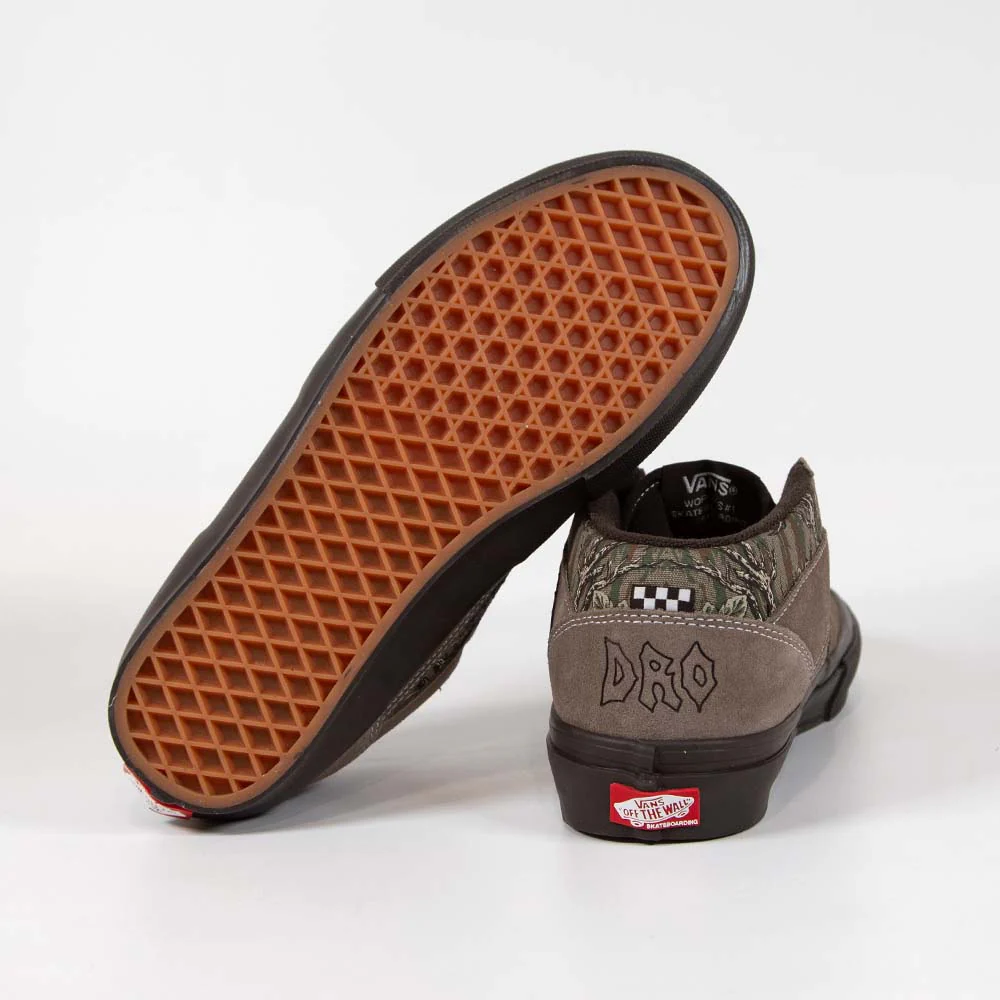 Vans - Pedro Delfino Skate Half Cab '92 Shoes - Brown / Camo - Image 3
