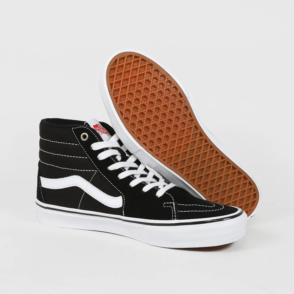 Vans - Skate Sk8-Hi Shoes - Black / White - Image 3