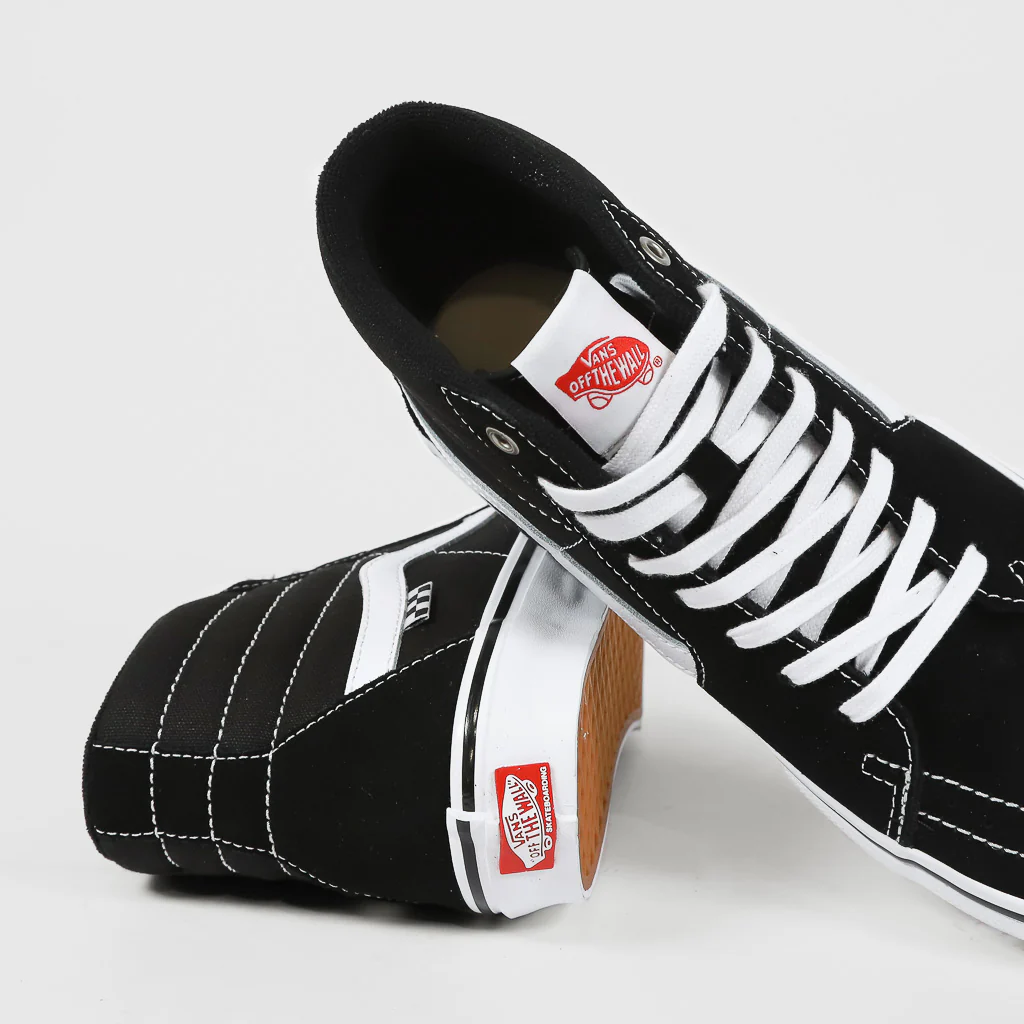 Vans - Skate Sk8-Hi Shoes - Black / White - Image 4