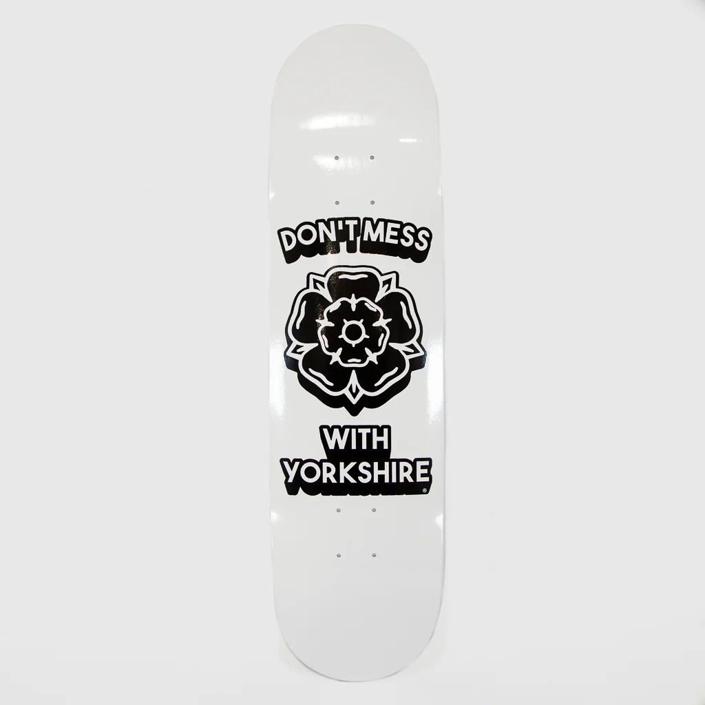 Welcome Skate Store - 8.125” DMWY Skateboard Deck (High Concave) - White Dipped