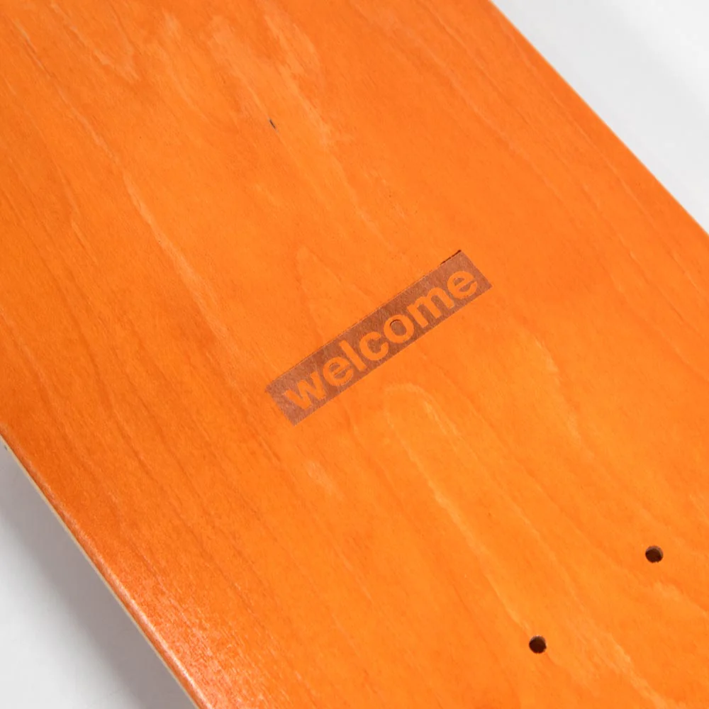 Welcome Skate Store - 8.125” Laser Skateboard Deck (Orange) - Image 2