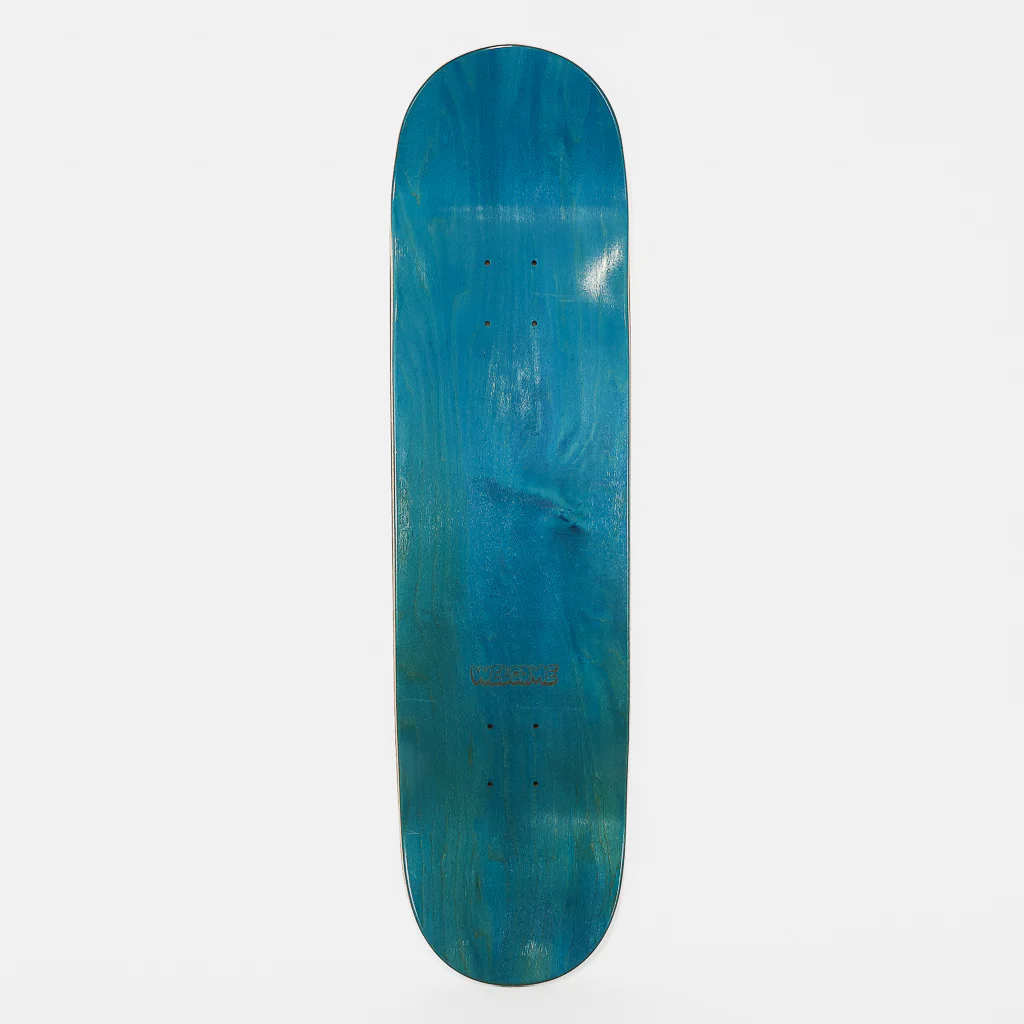 Welcome Skate Store - 8.375" Bubble Skateboard Deck - White / Purple - Image 2