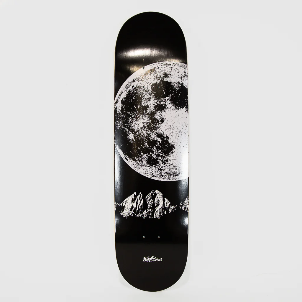 Welcome Skate Store - 9.0” Moon Colour React Skateboard Deck (High Concave) - Black
