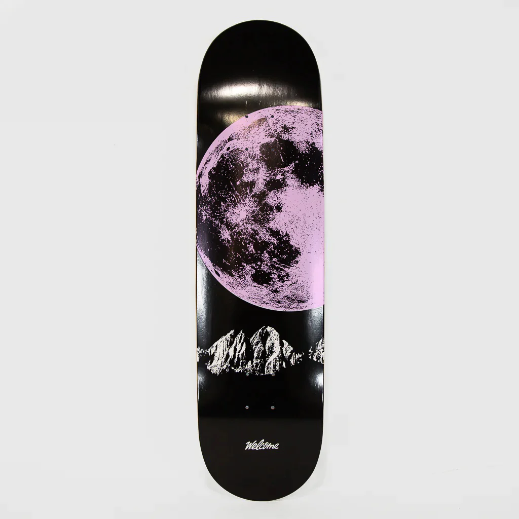 Welcome Skate Store - 9.0” Moon Colour React Skateboard Deck (High Concave) - Black - Image 2