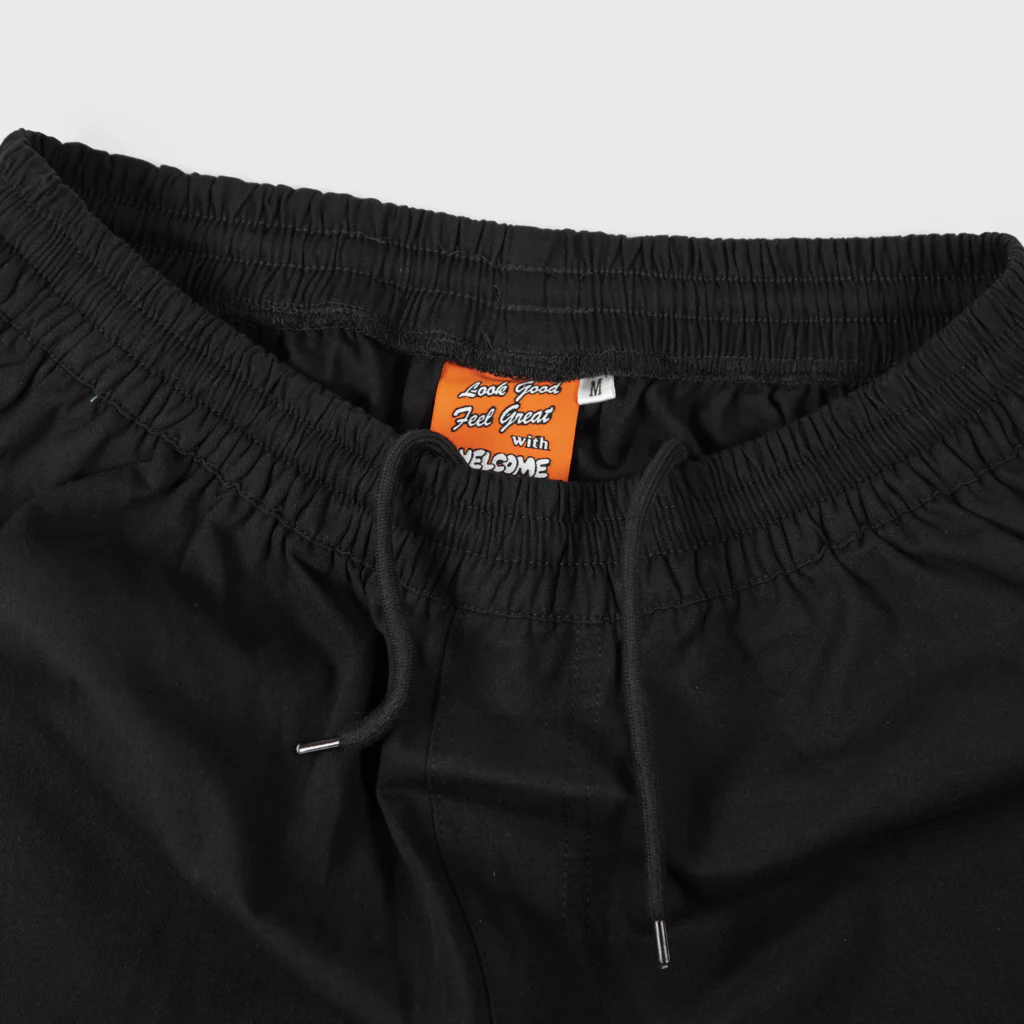 Welcome Skate Store - Action Slacks Elasticated Pant - Black - Image 3