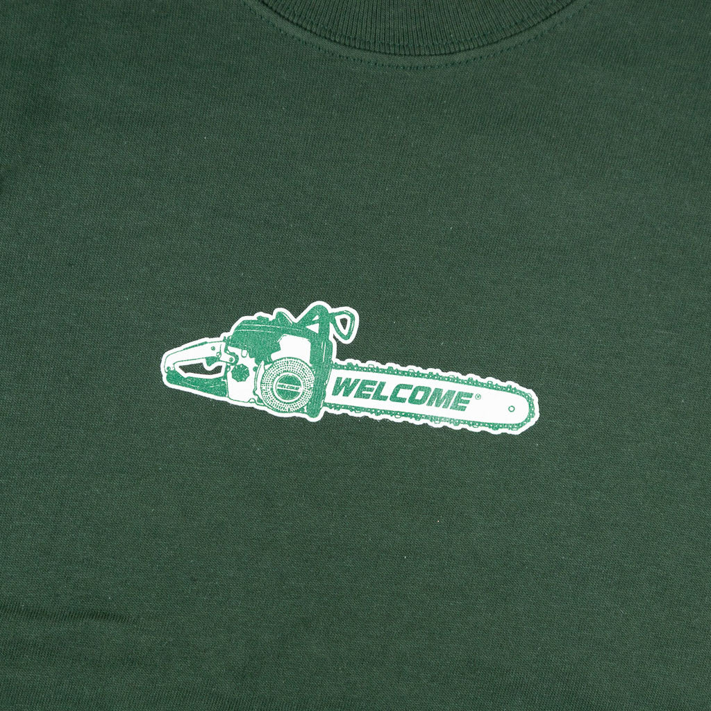 Welcome Skate Store - Chainsaw T-Shirt - Green - Image 2