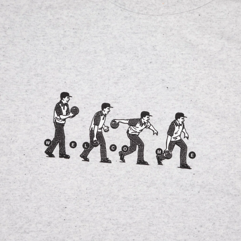 Welcome Skate Store - Edmonds T-Shirt - Ash Heather - Image 2