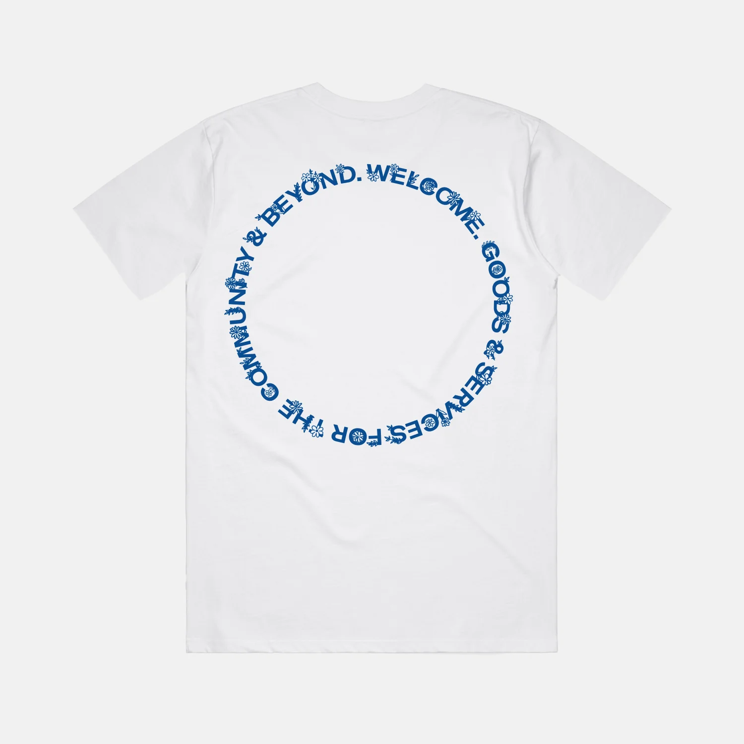 Welcome Skate Store - Services T-Shirt - White / Navy