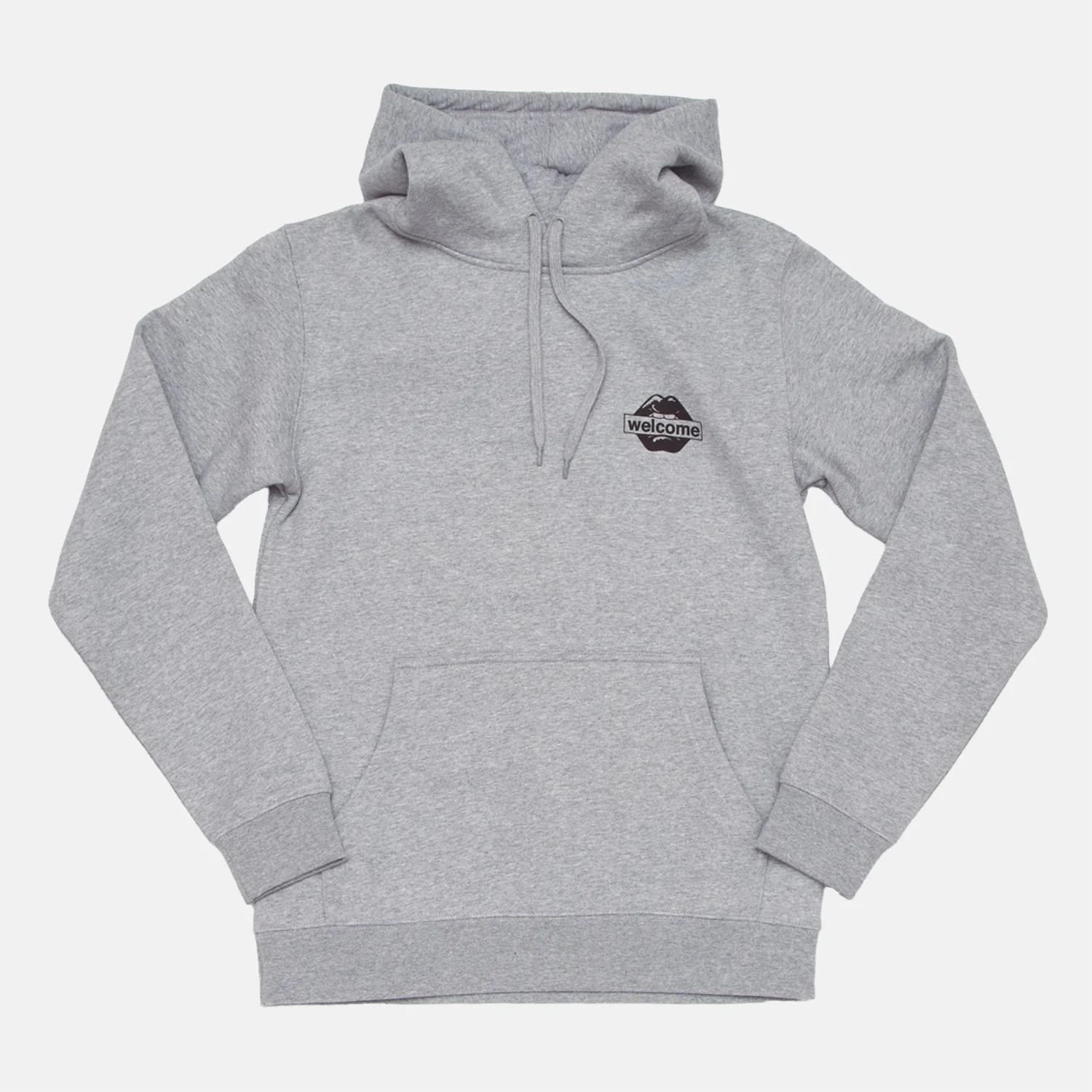 Welcome Skate Store - Lips Hoody - Grey - Image 3