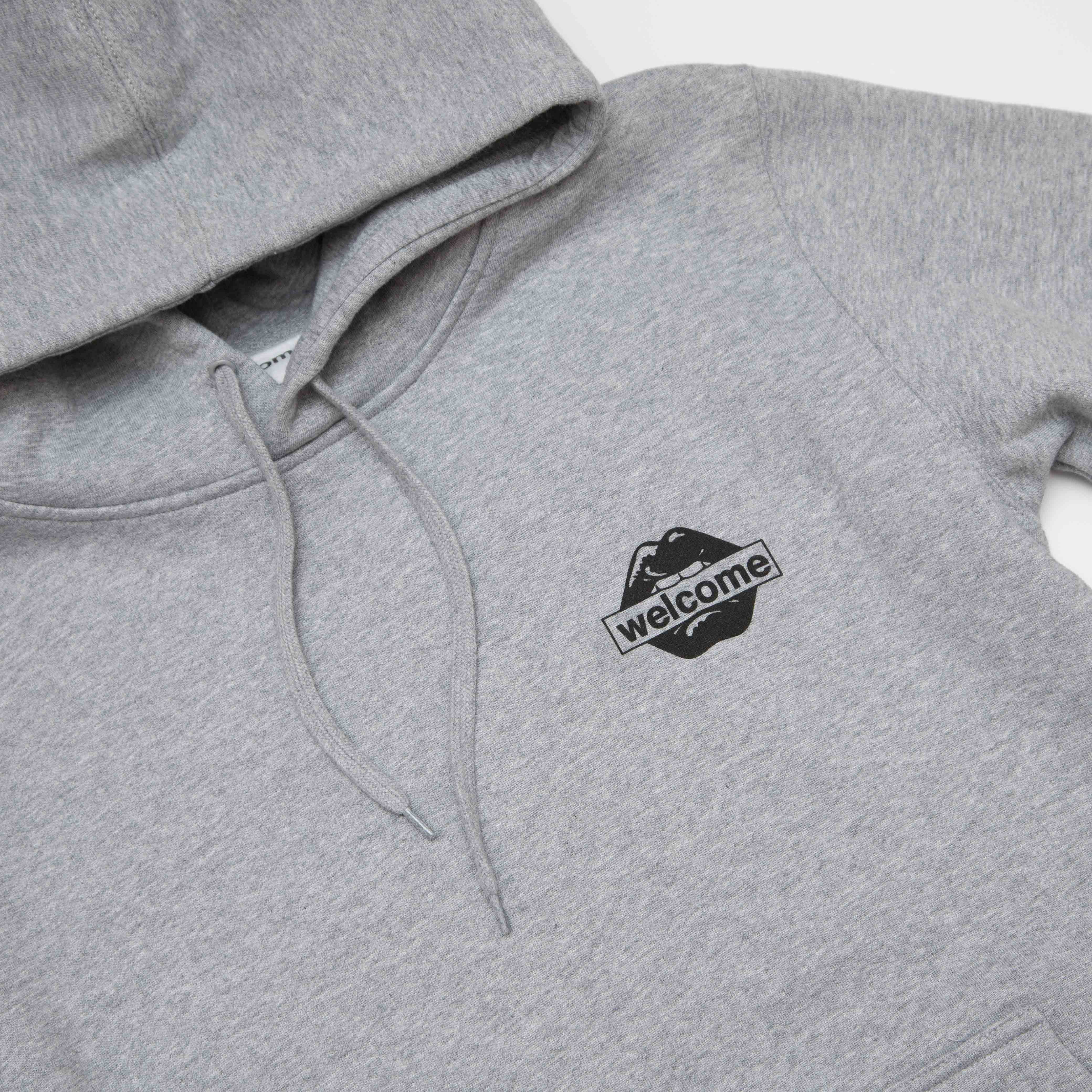 Welcome Skate Store - Lips Hoody - Grey - Image 4