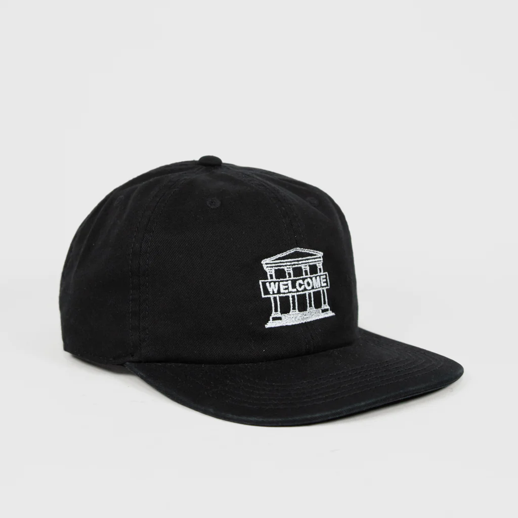 Welcome Skate Store - Millennium 6 Panel Cap - Black