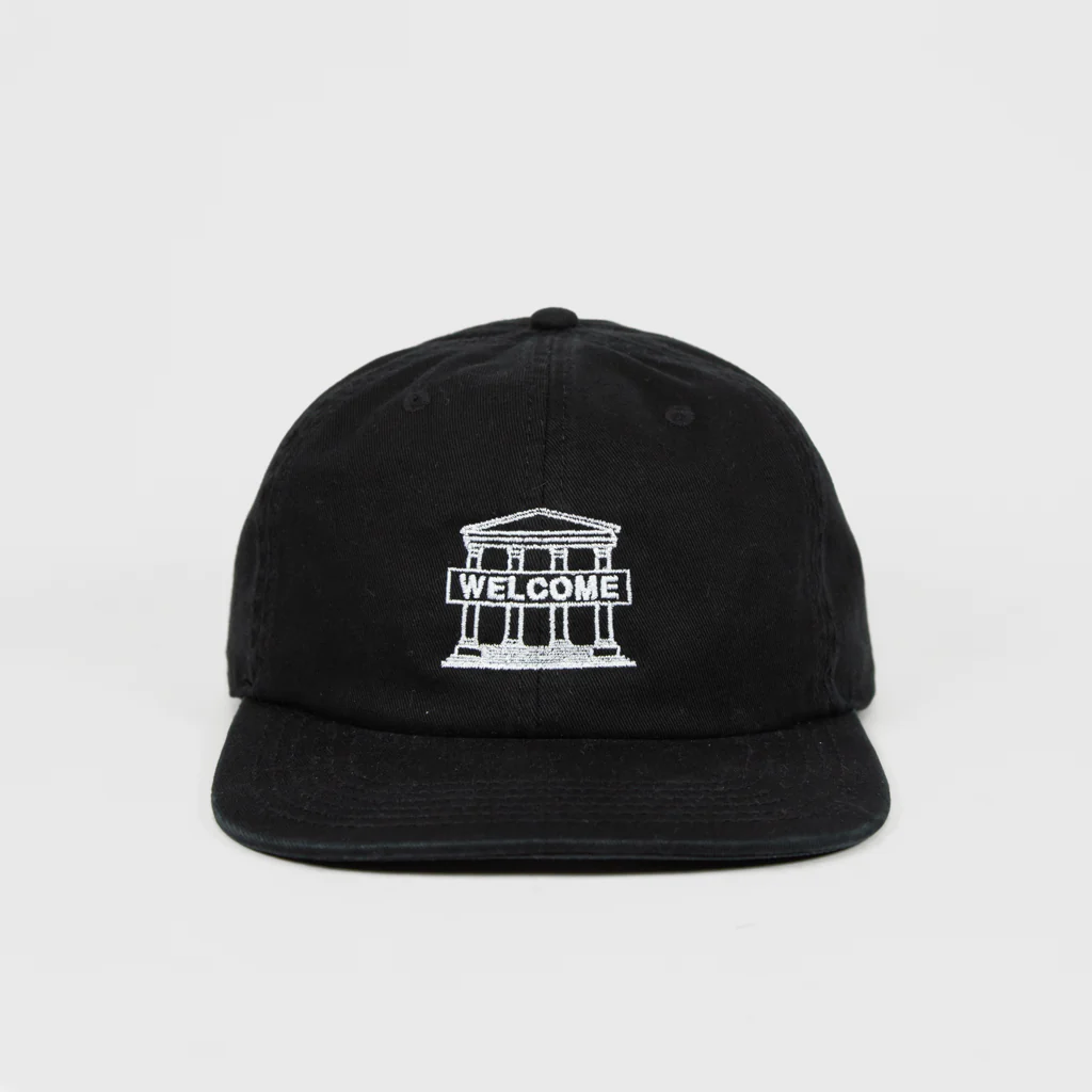 Welcome Skate Store - Millennium 6 Panel Cap - Black - Image 2