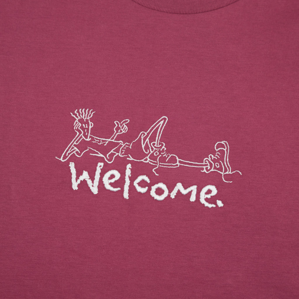 Welcome Skate Store - Relax T-Shirt - Berry - Image 2