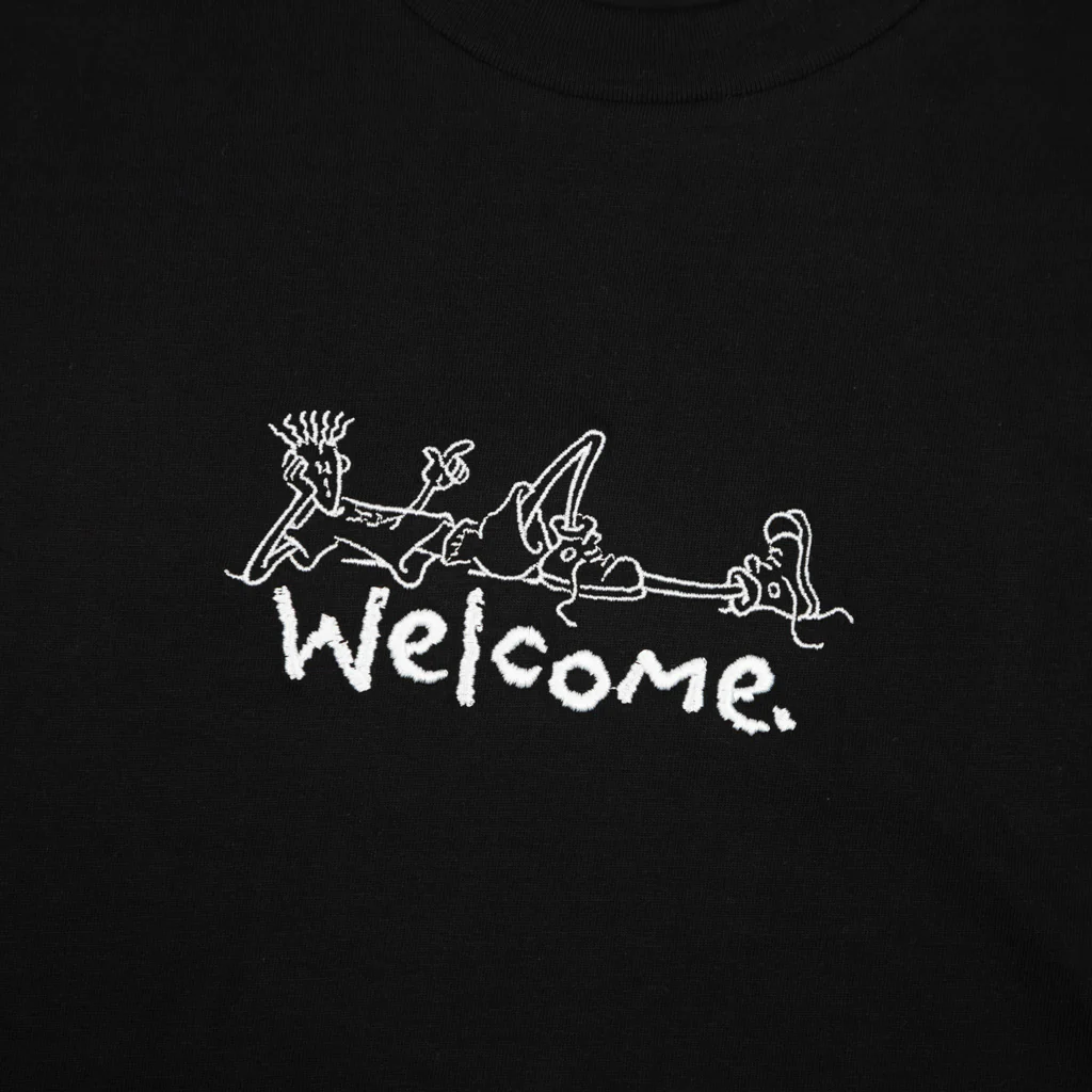 Welcome Skate Store - Relax T-Shirt - Black - Image 2