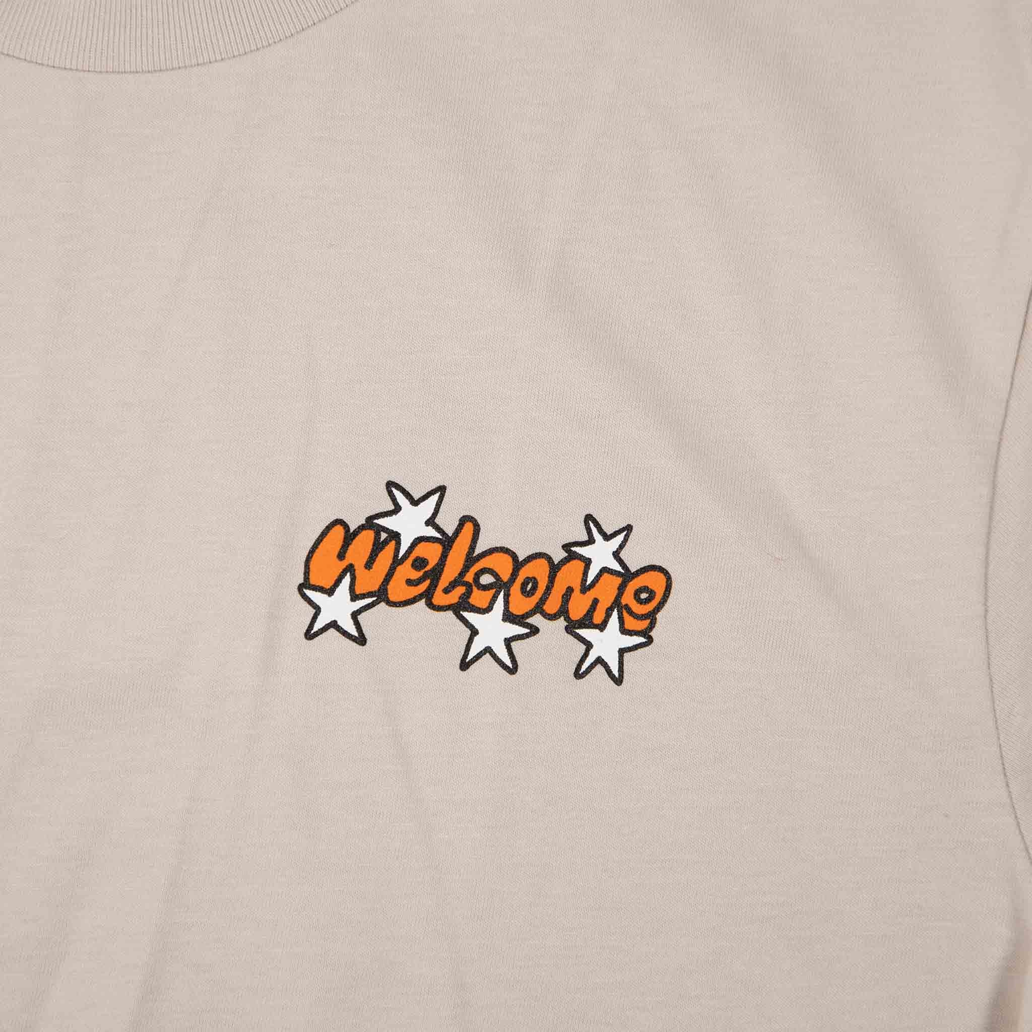 Welcome Skate Store - Scrawl T-Shirt - Bone - Image 2