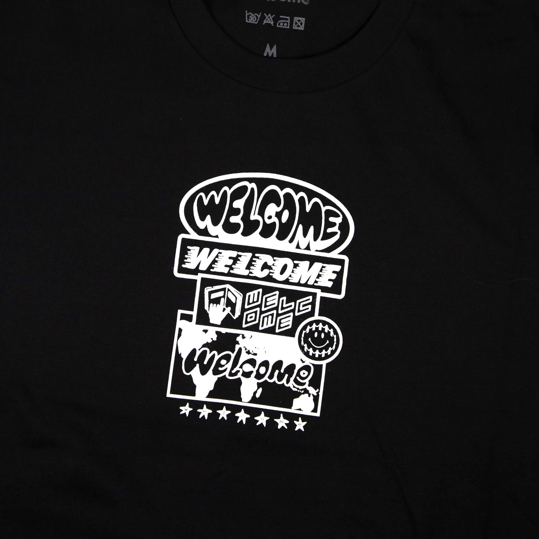 Welcome Skate Store - Stacked T-Shirt - Black - Image 2