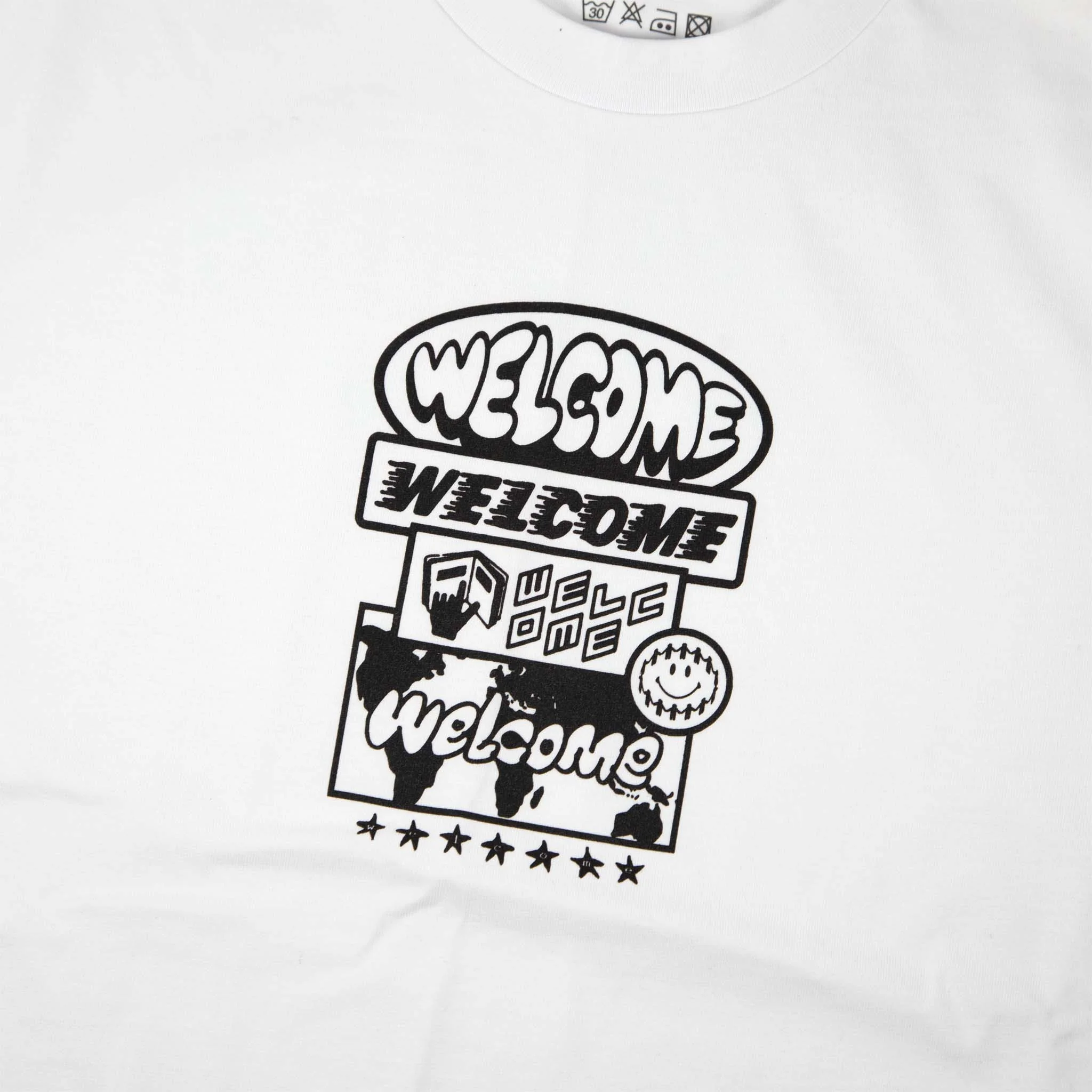 Welcome Skate Store - Stacked T-Shirt - White - Image 2