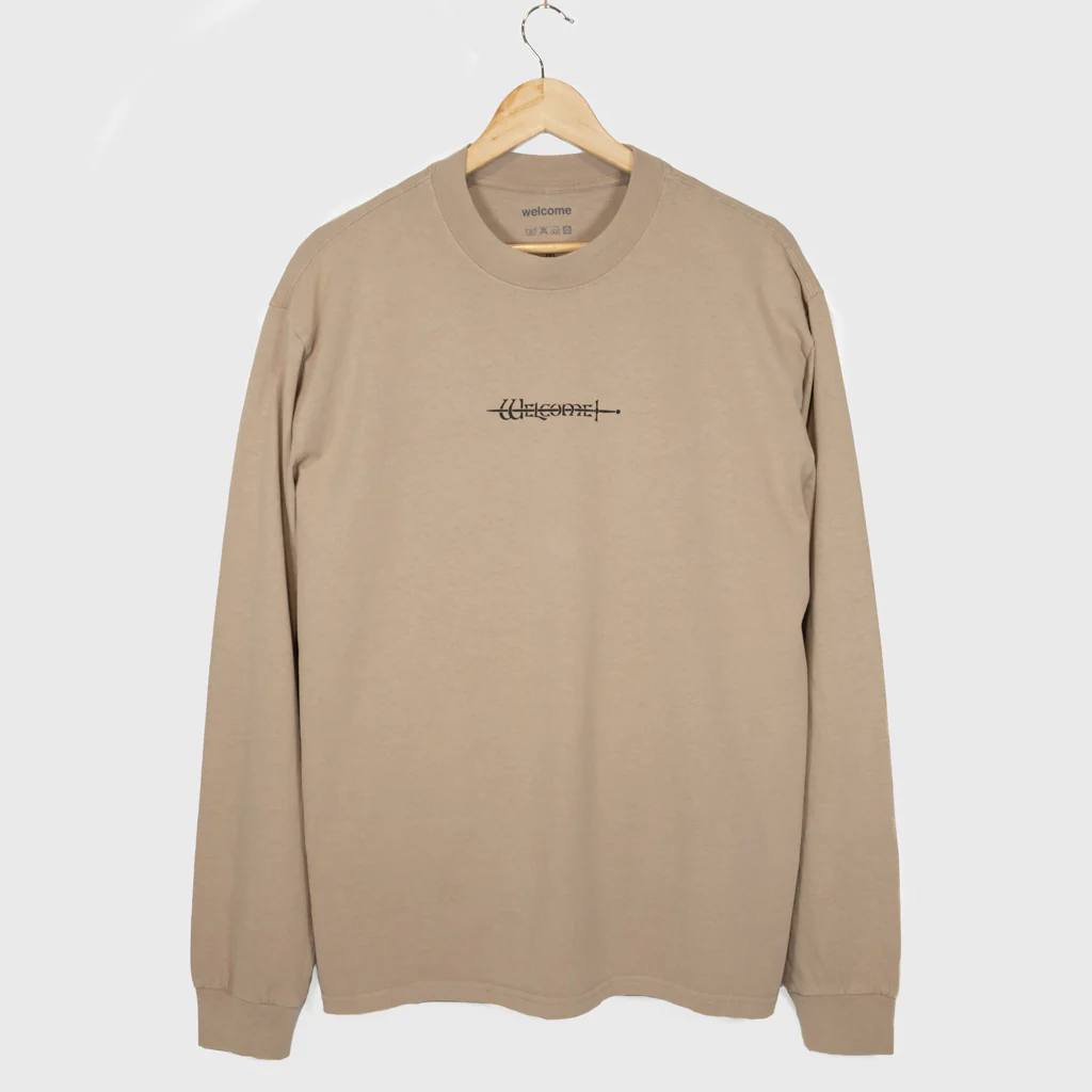 Welcome Skate Store - Swordy Longsleeve T-Shirt - Khaki - Image 2