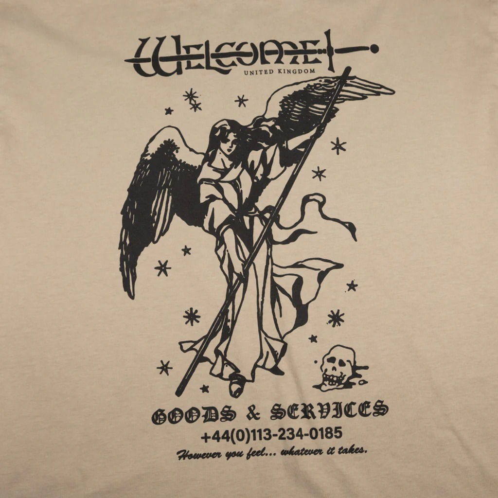 Welcome Skate Store - Swordy Longsleeve T-Shirt - Khaki - Image 4