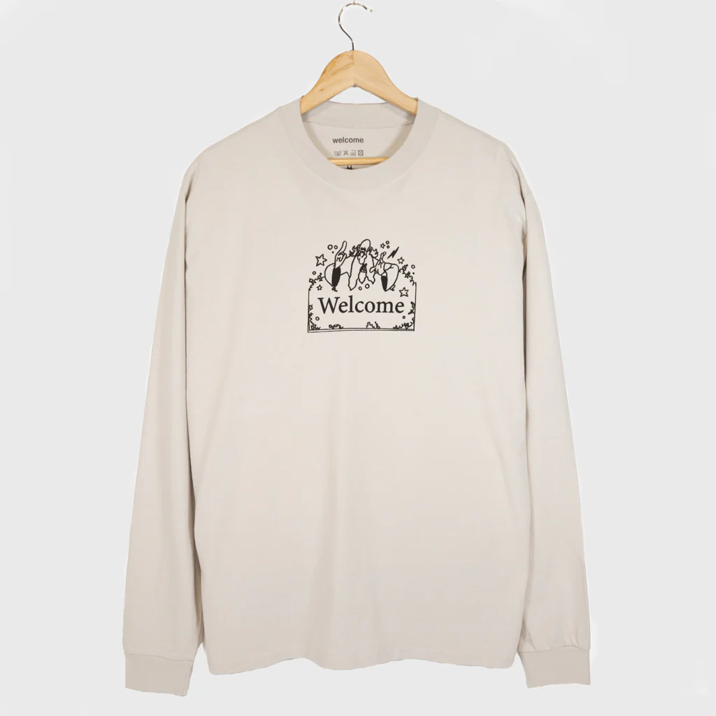 Welcome Skate Store - Wizzy Longsleeve T-Shirt - Faded Bone