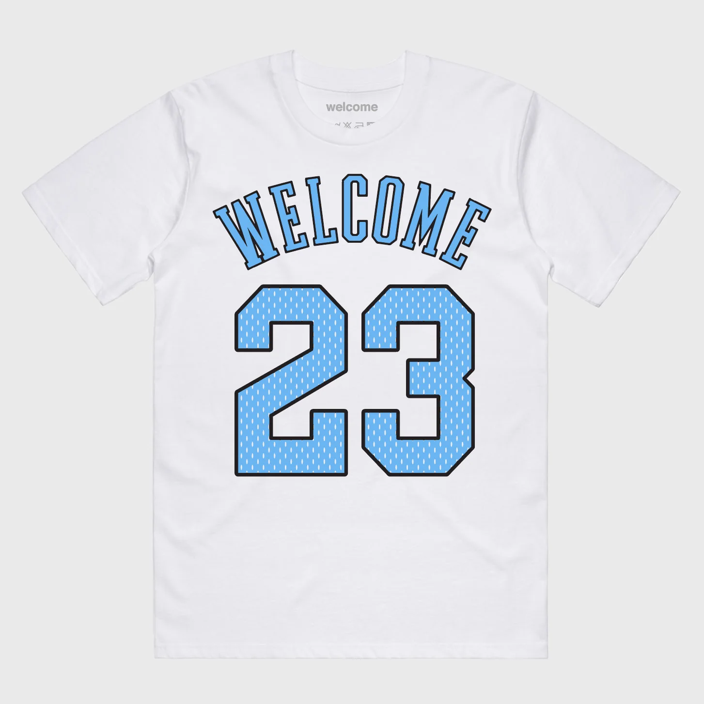 Welcome Skate Store - XXIII T-Shirt - White / Blue